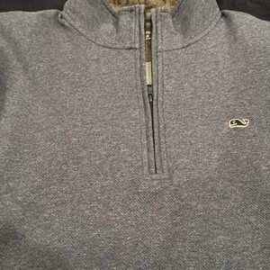 Mens Vineyard Vines 3/4 Zip Blue size L